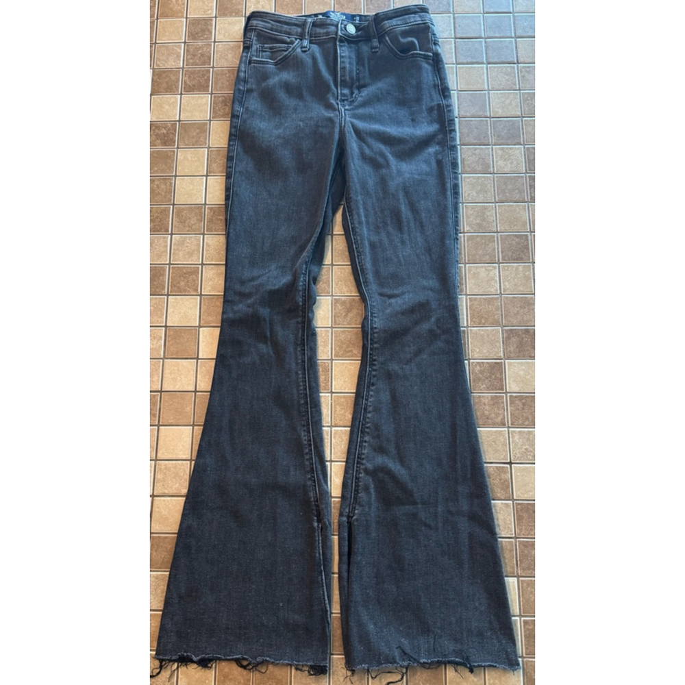 Women's Hollister Flare Jeans Size 25 Black Denim